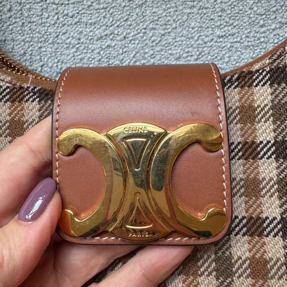 MEDIUM AVA TRIOMPHE BAG in Tartan Textile and calfskin - Picture 9 of 9